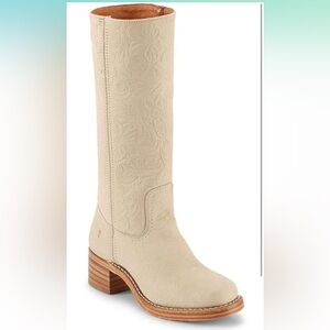 Frye Campus 14L Boots in Ivory Foral